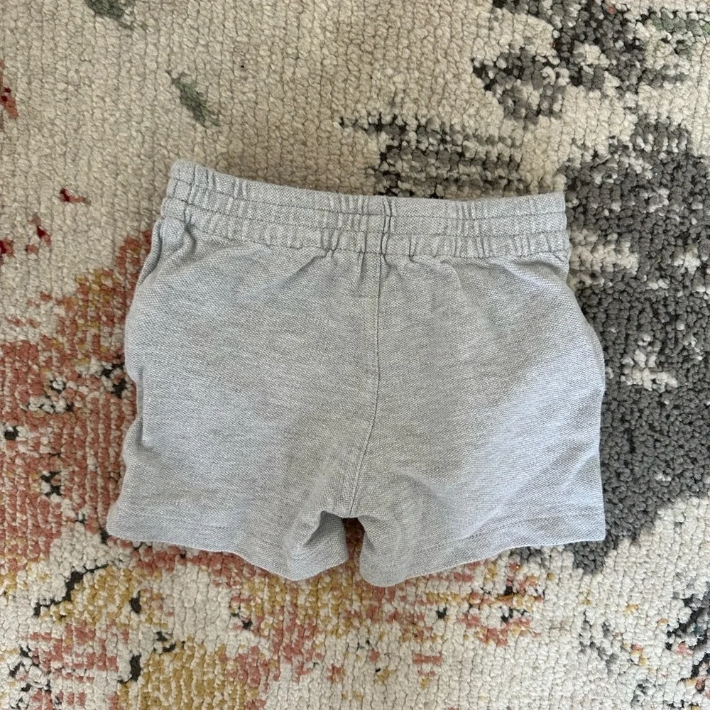 Ralph Lauren 12 Month Baby Boy Gray Knit Oxford Pull On Shorts